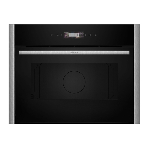 NEFF C29GR3XY1 Serie Gebrauchs- Und Montageanleitung
