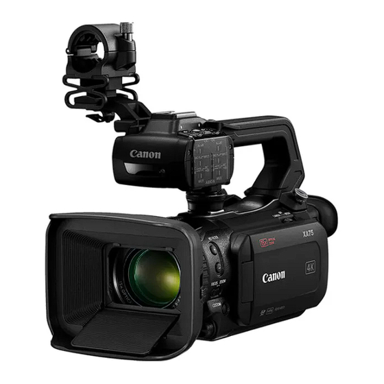 Canon XA75 Bedienungsanleitung