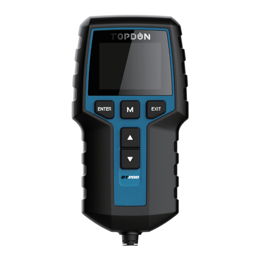 Topdon BT200 – 12V Batterietester Handbuch