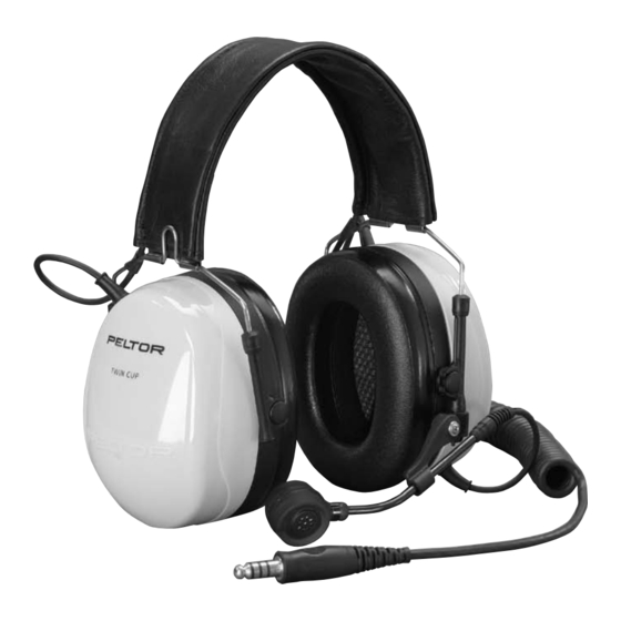 Peltor Twin Cup MT7 H540-Serie Bedienungsanleitung