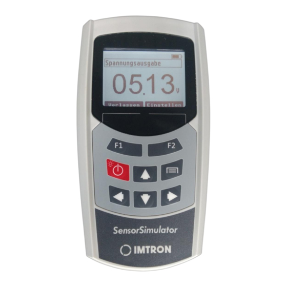 GHM IMTRON -SIM-1 Betriebsanleitung