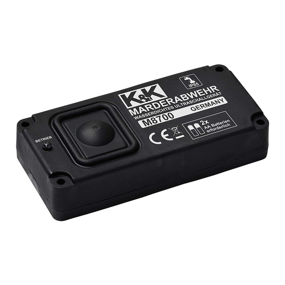 K&K M8700 Bedienungsanleitung