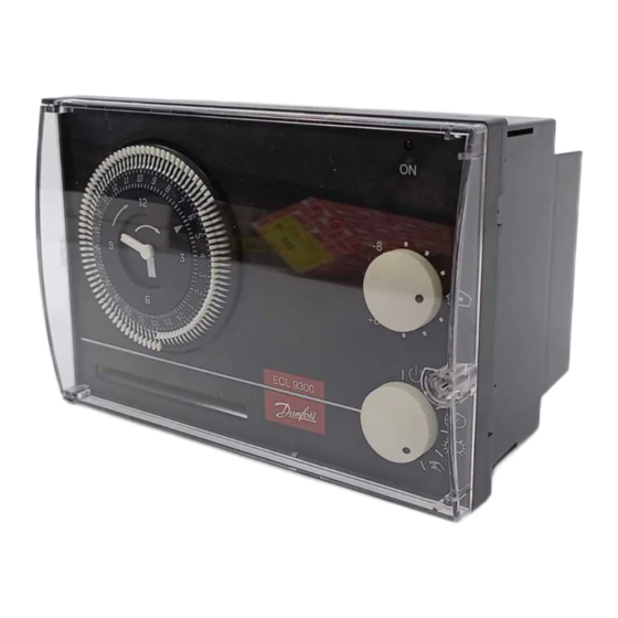 Danfoss ECL 9300 Bedienungsanleitung