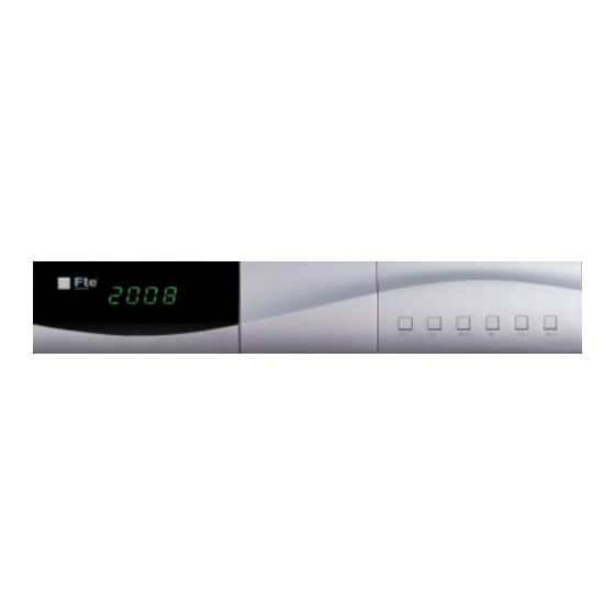 FTE Maximal MAX S101 HDMI Bedienungsanleitung