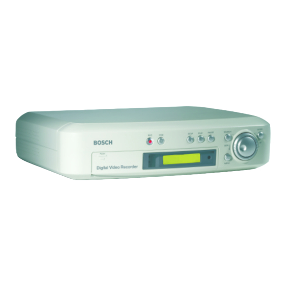 Bosch DVR1C1161 Installationshandbuch