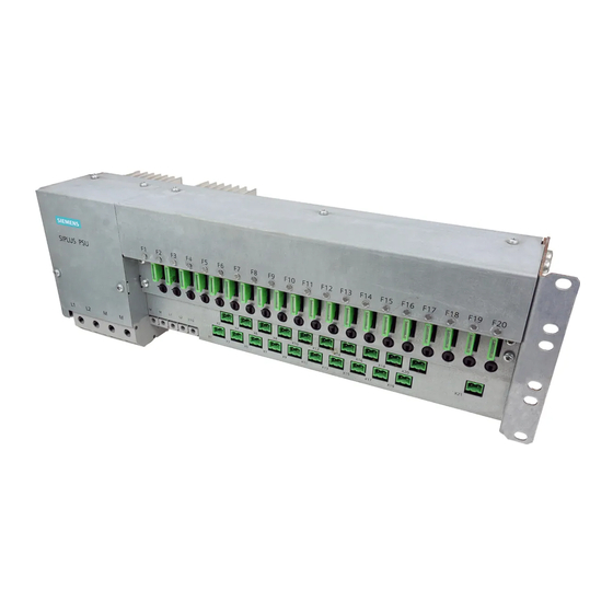 Siemens SIPLUS PSU Betriebsanleitung