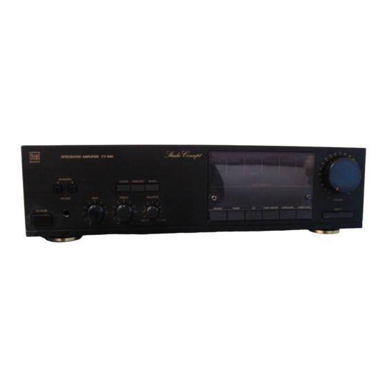 Dual Studio Concept CV 6060 Serviceanleitung