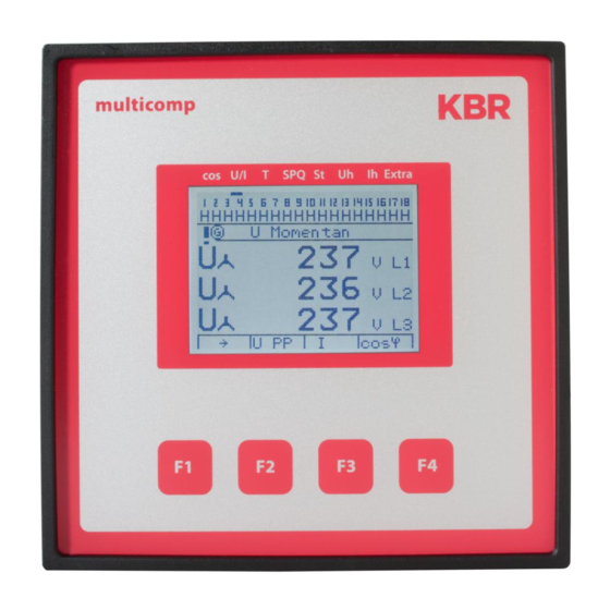 KBR multicomp F144-3PH Bedienungsanleitung