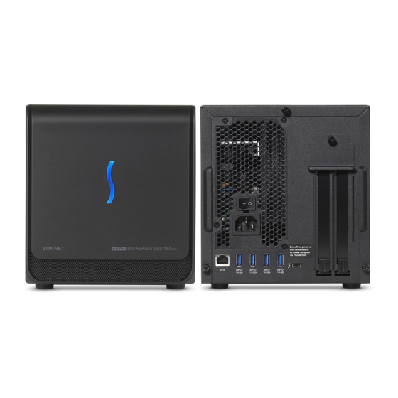 Sonnet eGFX Breakaway Box Developer Edition Schnellstartanleitung