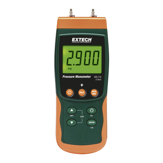 Extech Instruments SDL710 Bedienungsanleitung
