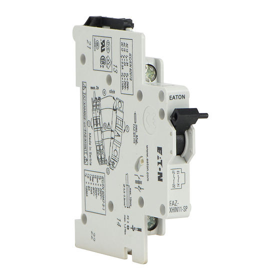 Eaton FAZ-XHIN11 Montageanweisung
