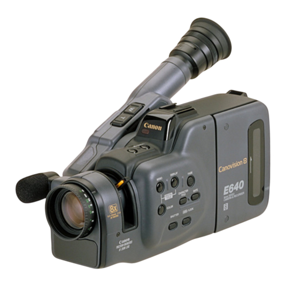 Canon Canovision E640 Bedienungsanleitung