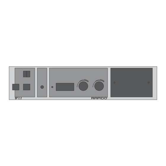 Rapido SP 2.2 Installationsanleitung