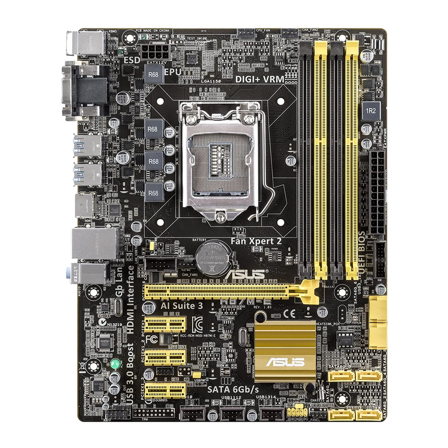 Asus H87M-E Schnellstarthilfe