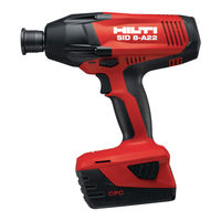 Hilti SID 8-A22 Original Bedienungsanleitung