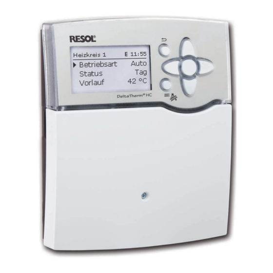 Resol DeltaTherm HC Handbuch