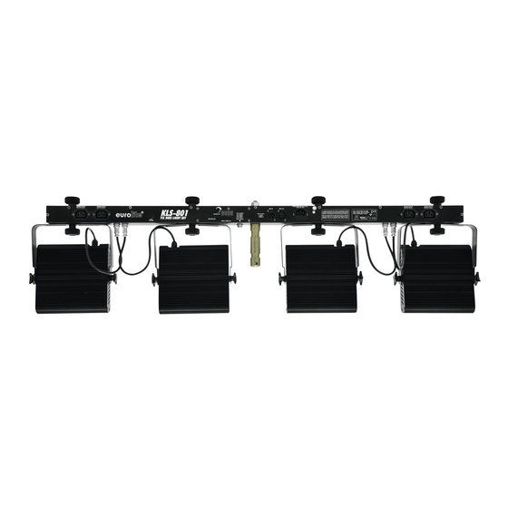 EuroLite LED KLS-801 TCL DMX Kompakt-Lichtset Bedienungsanleitung