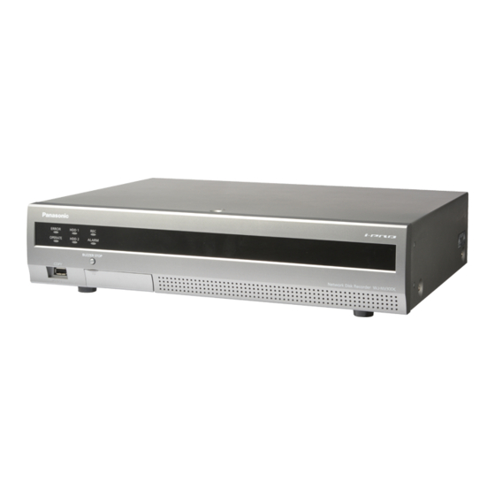 Panasonic WJ-NV300K Schnellanleitung