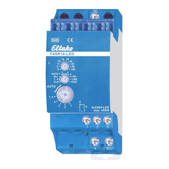 Eltako electronics F4SR14-LED Bedienungsanleitung