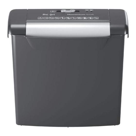 Rexel Momentum S206 Bedienungsanleitung