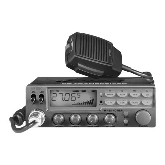 Intek m-495 power Bedienungsanleitung