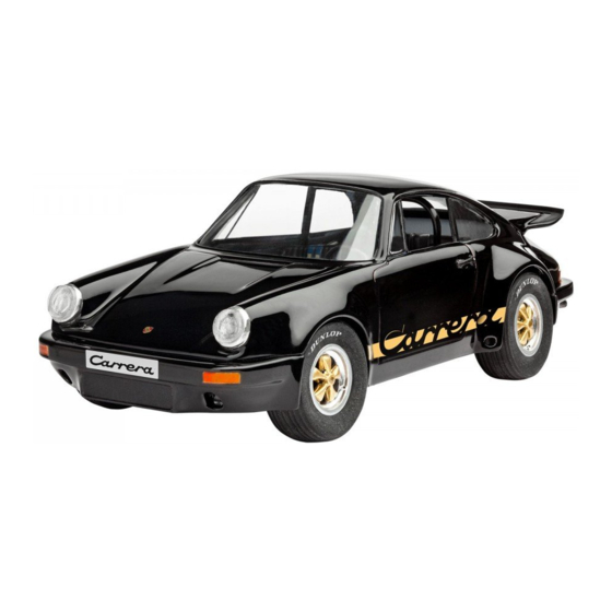 REVELL Porsche Carrera RS 3.0 Bedienungsanleitung