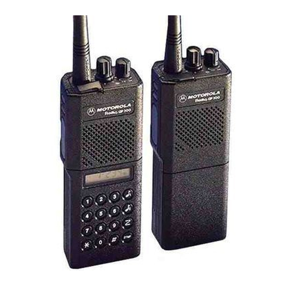 Motorola GP300 Benutzerhandbuch