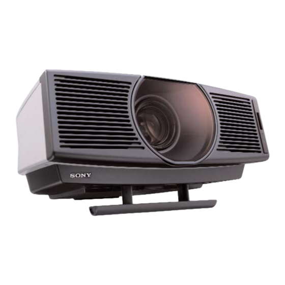 Sony VPL-HS10 Bedienungsanleitung