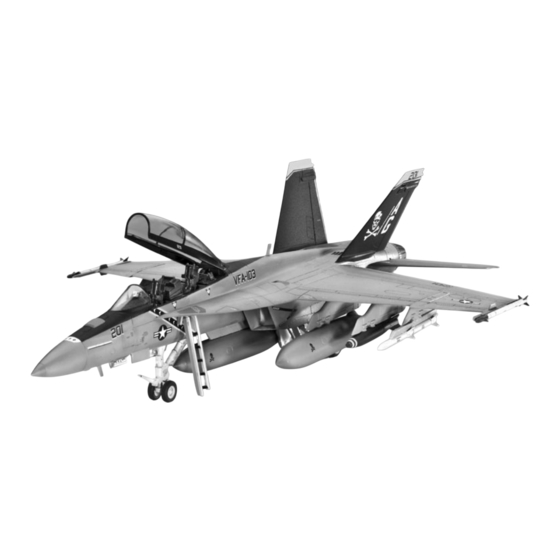REVELL F/A-18F SUPER HORNET / twin seater Handbuch