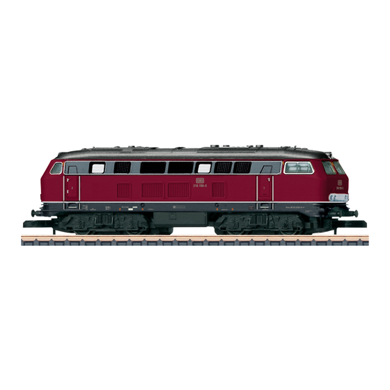 Märklin Z BR 216 Bedienungsanleitung