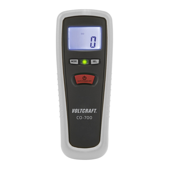 VOLTCRAFT CO-700 Bedienungsanleitung