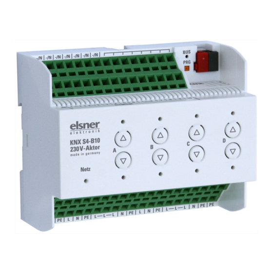 Elsner KNX S1-B2 230 V Technische Daten Und Installationshinweise