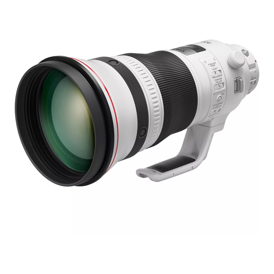 Canon EF LENS EF400mm f/2.8L IS III USM Bedienungsanleitung