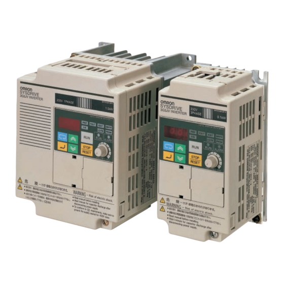 Omron 3G3JV Handbuch