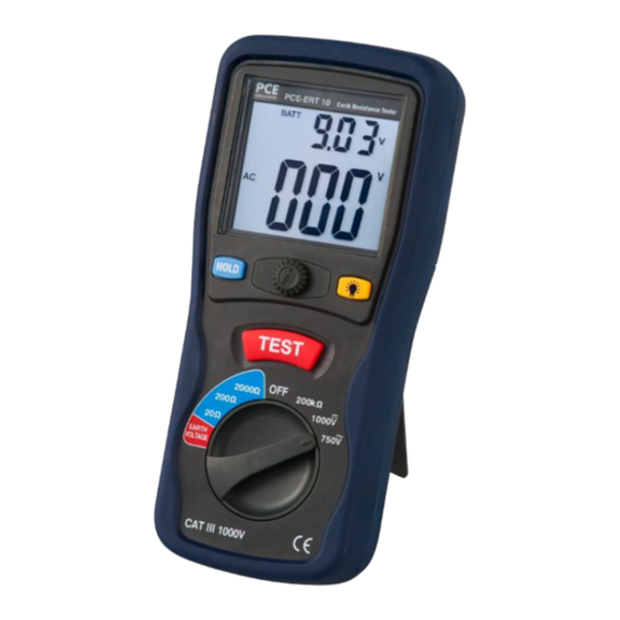 PCE Instruments PCE-ERT 10 Bedienungsanleitung