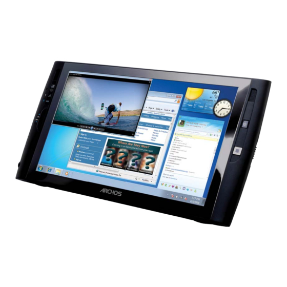 Archos 9 pctablet Kurzanleitung