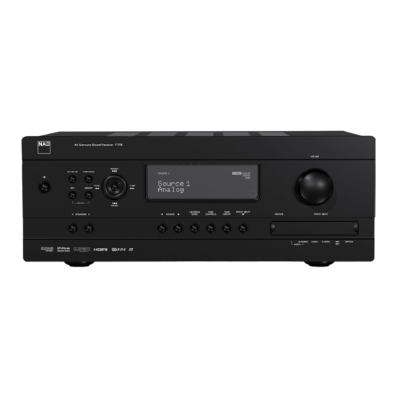 NAD T775 Bedienungsanleitung