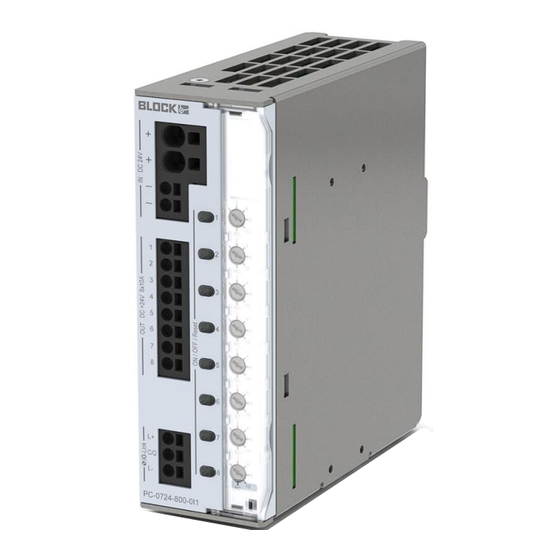 Block PC-0724-800-0I1 Handbuch