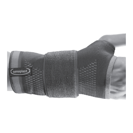 Sensiplast MANU-ACTIVE Gebrauchsanweisung