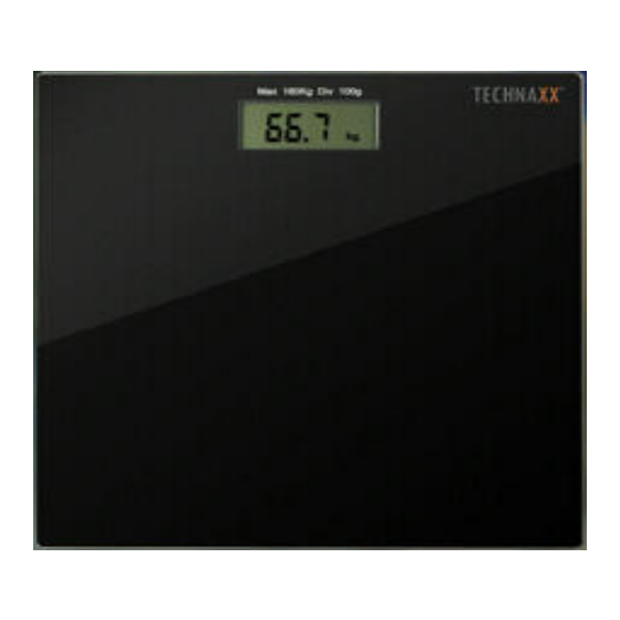 Technaxx TX41 - Smart Fitness Scale Bedienungsanleitung