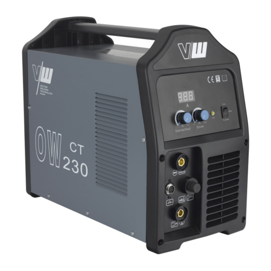 Vector Welding DC WIG OW230 Puls Plasma Bedienungsanleitung