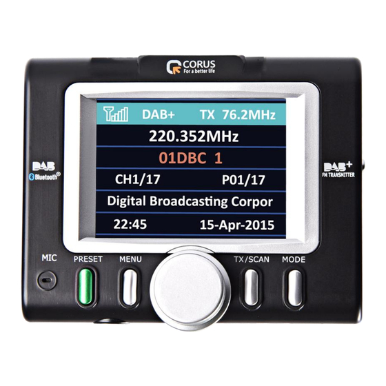Corus DTR-769A Bedienungsanleitung