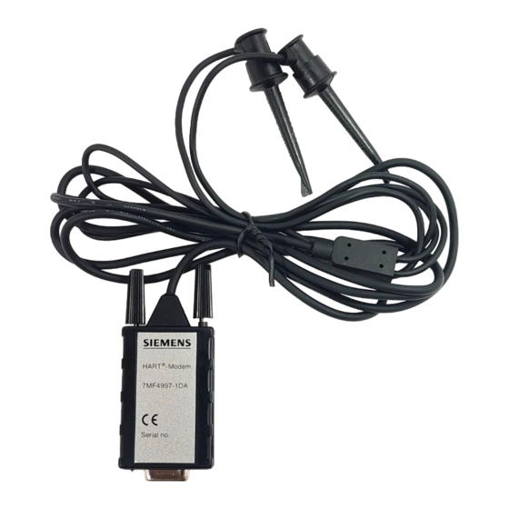 Siemens 7MF4997--1DA Betriebsanleitung