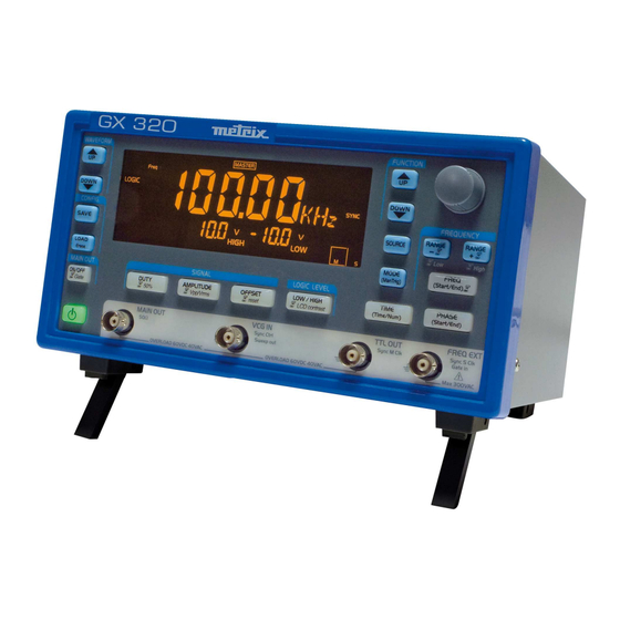 Metrix GX 305 Bedienungsanleitung
