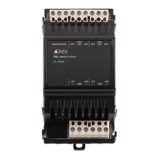 Delta Controls Red5-MODULE-4F4xP Installationsanleitung