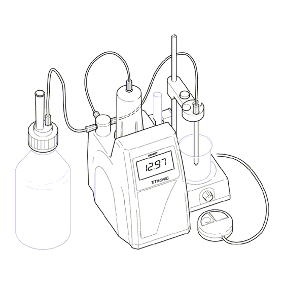 SCHOTT TITRONIC basic Gebrauchsanweisung