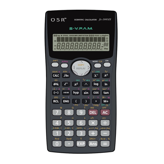 Casio fx-100MS Bedienungsanleitung