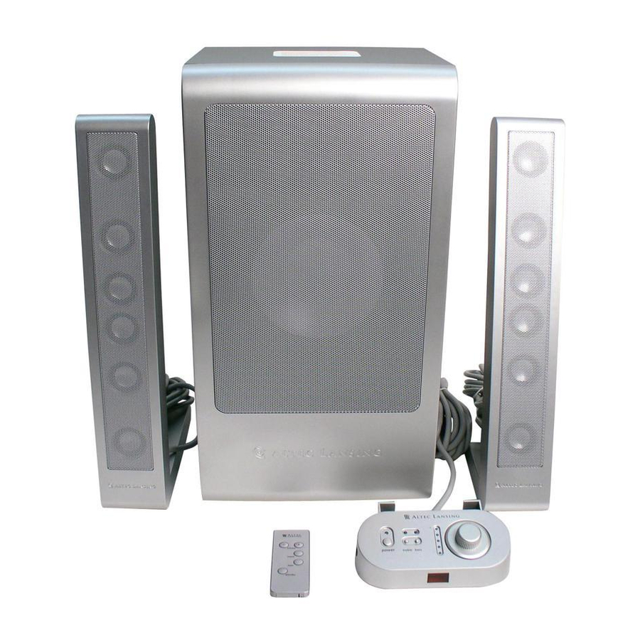 Altec Lansing FX-6021 Gebrauchsanleitung