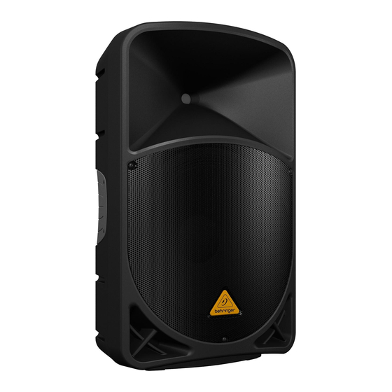 Behringer EUROLIVE B115D Schnellstartanleitung