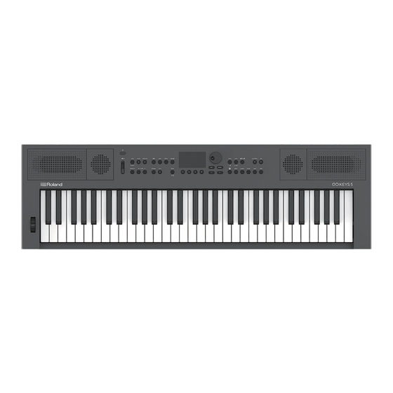 Roland GO:KEYS 5 Kurzanleitung